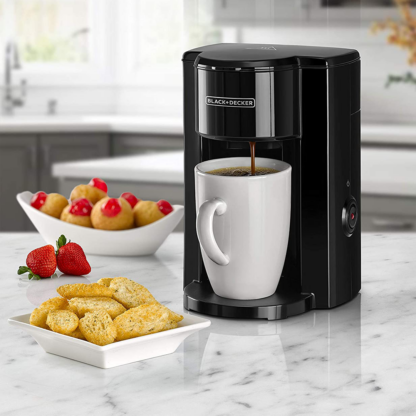 Black+Decker® 350W 124ml 1 Cup Coffee Maker - Image 3