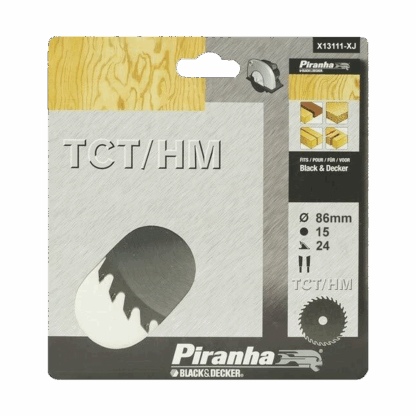 Black+Decker Multievo™ Piranha Trimsaw TCT/HM Wood Cutting Blade