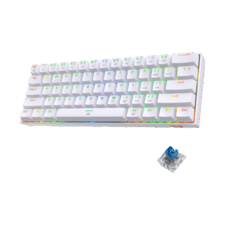 Redragon Dragonborn 61 Key Pink LED Wired Mechanical Gaming Keyboard