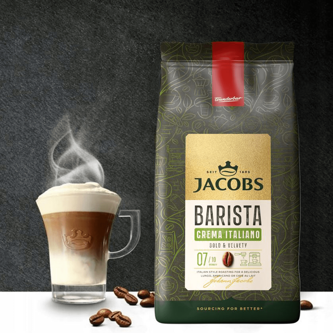 Jacobs Barista 1kg Crema Italiano Coffee Beans - Image 4
