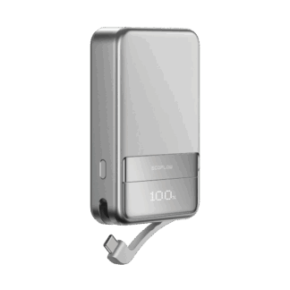 EcoFlow Rapid 10000mAh Silver Magnetic Power Bank