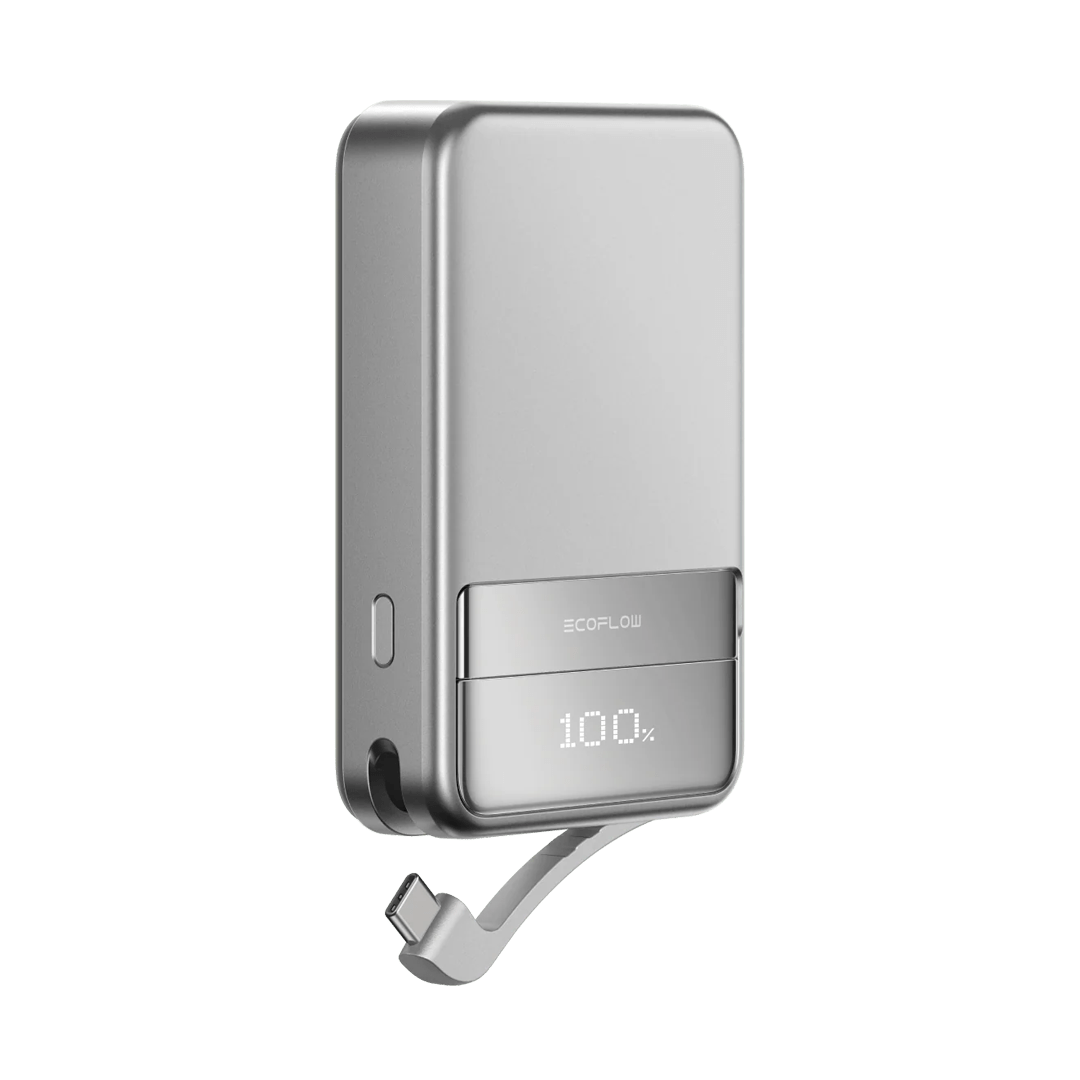 EcoFlow Rapid 10000mAh Silver Magnetic Power Bank
