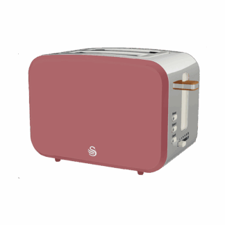 Swan Nordic Fuchsia Rose 900W Stainless Steel 2 Slice Toaster