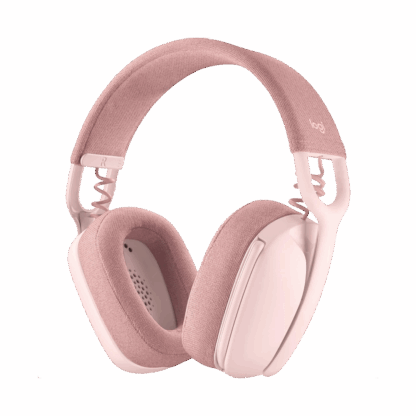 Logitech Zone Vibe 100 Rose Wireless Headphones
