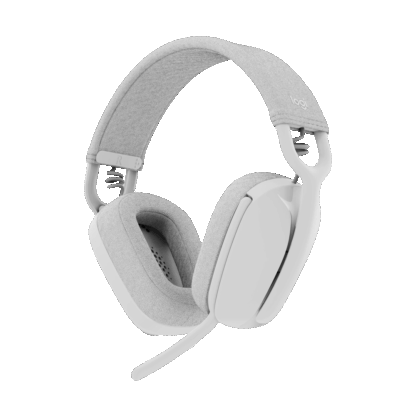 Logitech Zone Vibe 100 Off-White Wireless Headphones - Image 3