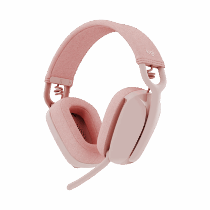 Logitech Zone Vibe 100 Rose Wireless Headphones - Image 3