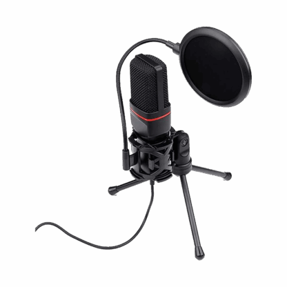 Redragon Seyfert Omnidirectional 3.5mm AUX Condenser Mic & Tripod - Image 4