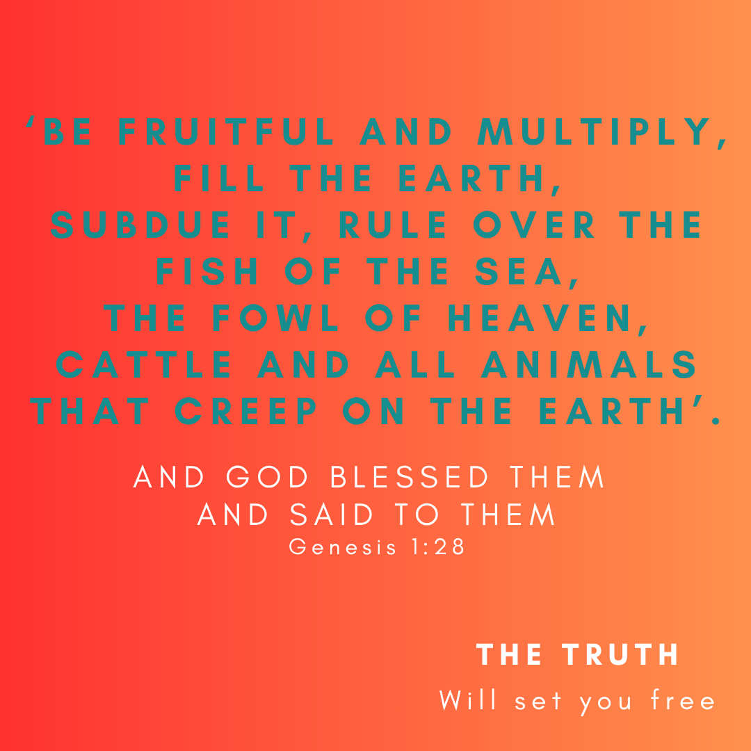 AND GOD BLESSED THEM AND SAID TO THEM Genesis 128
