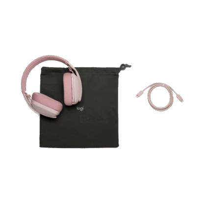 Logitech Zone Vibe 100 Rose Wireless Headphones - Image 8