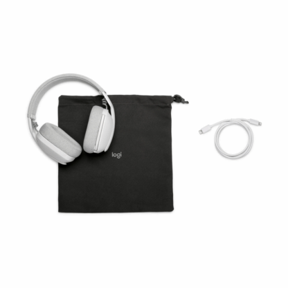 Logitech Zone Vibe 100 Off-White Wireless Headphones - Image 8