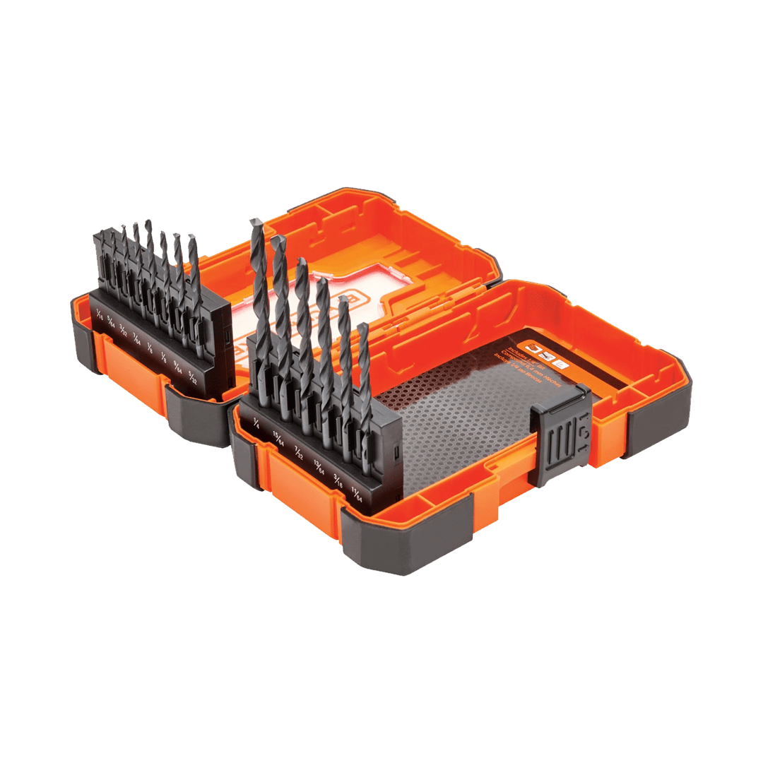 Black+Decker 14-Piece Orange Shell Drill Bit Set - Image 3