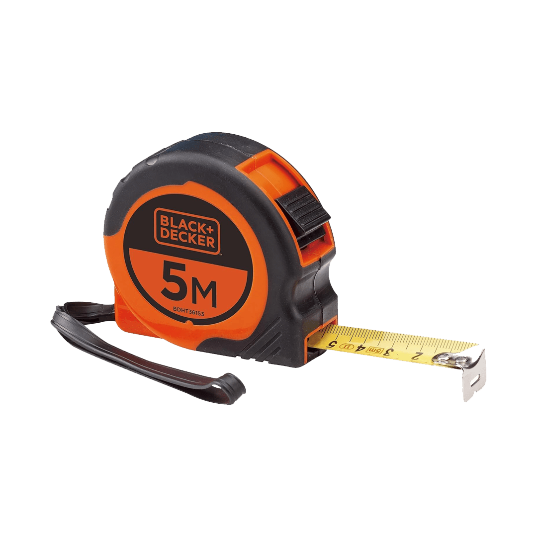 Black+Decker 5m Bi-Material Short Tape Measure