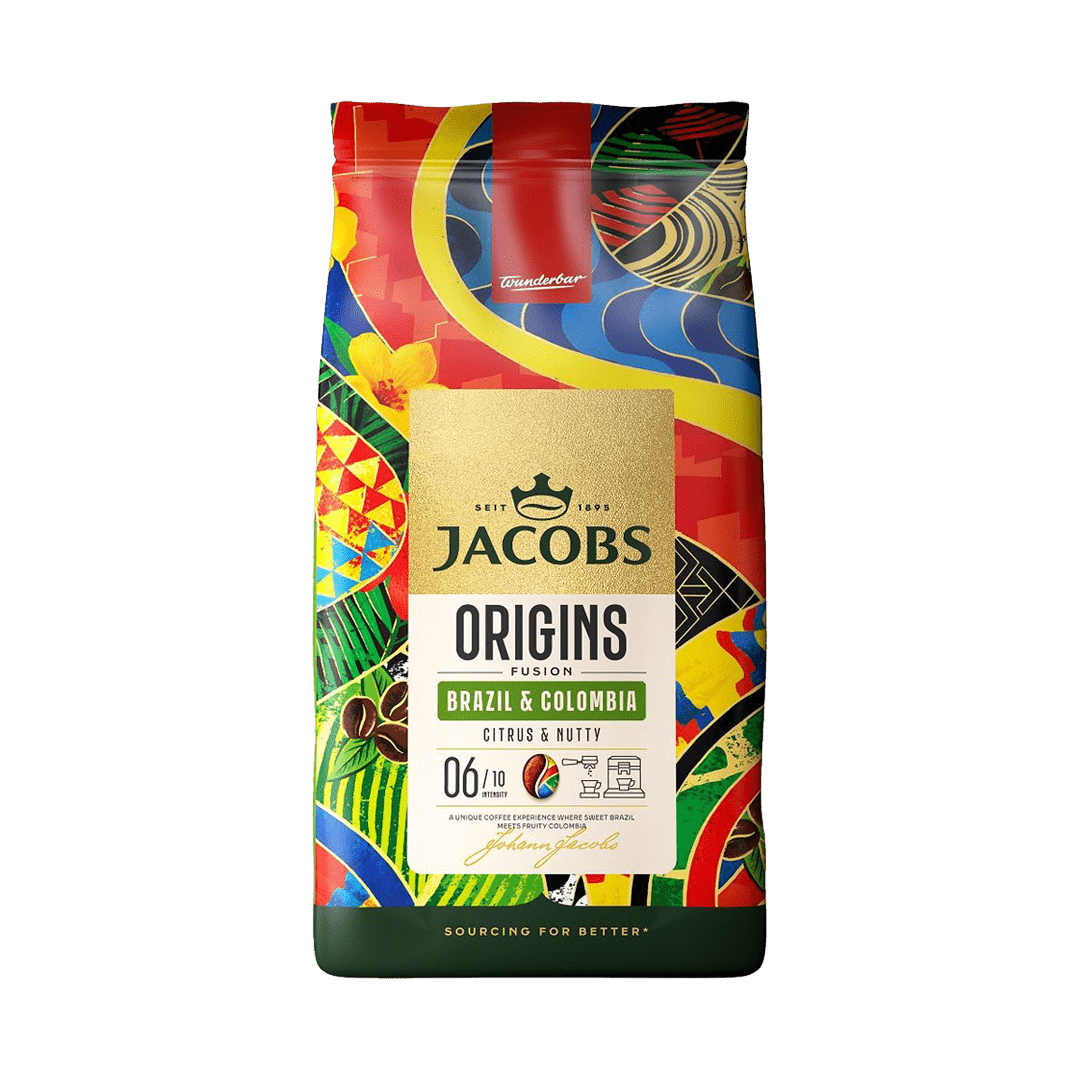 Jacobs Origins Fusion Brazil & Colombia 1Kg Coffee Beans