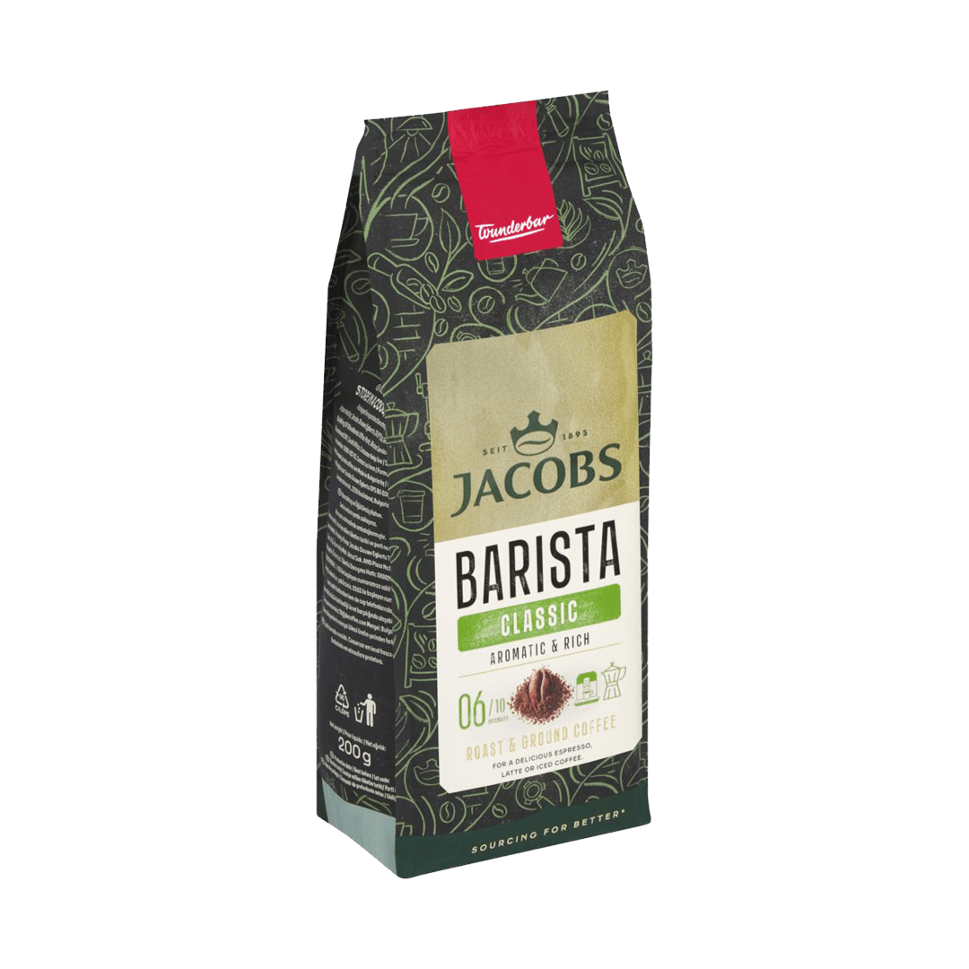 Jacobs Barista 200g Classic Coffee Ground Beans - Image 2