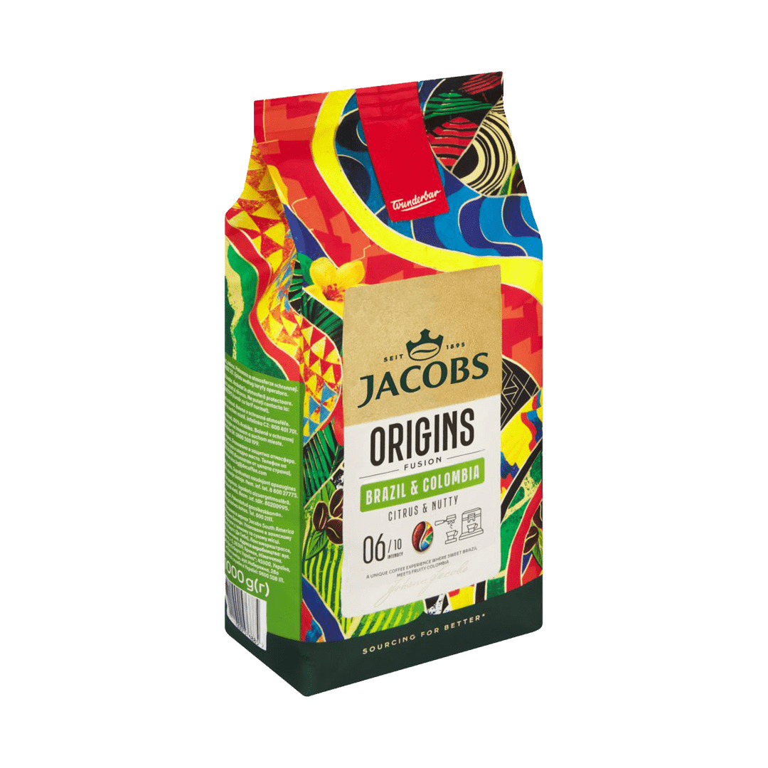 Jacobs Origins Fusion Brazil & Colombia 1Kg Coffee Beans - Image 2