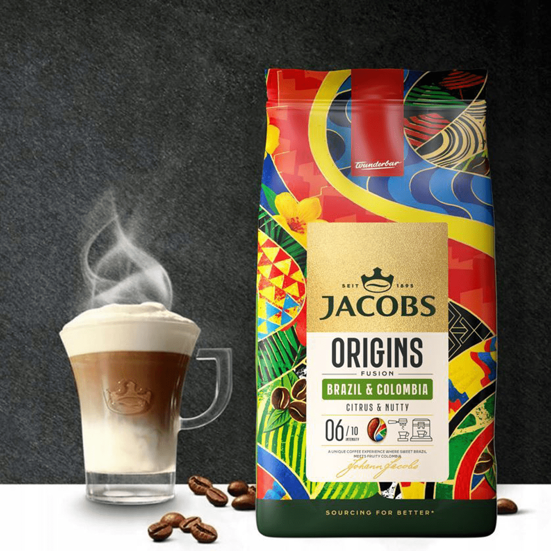 Jacobs Origins Fusion Brazil & Colombia 1Kg Coffee Beans - Image 3