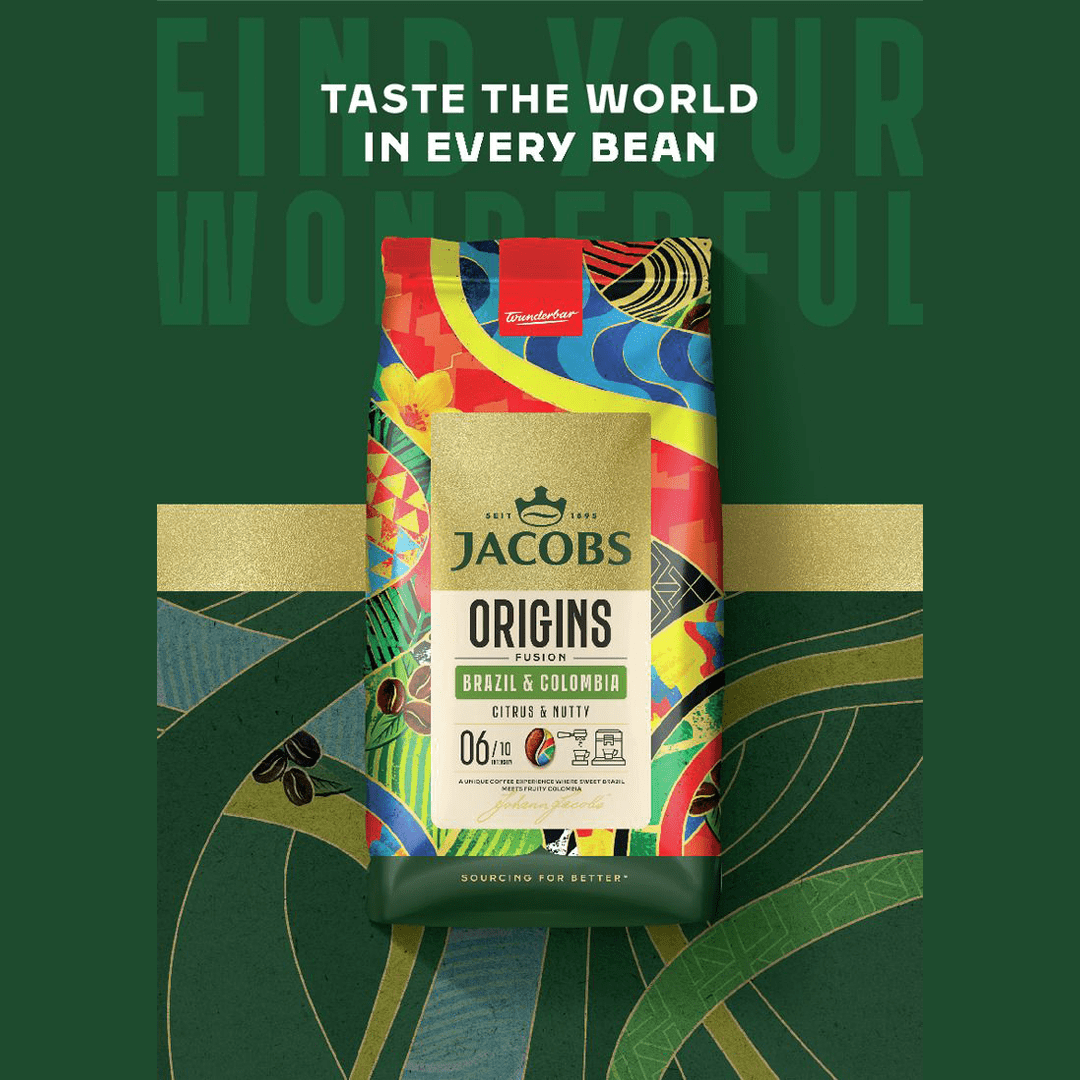 Jacobs Origins Fusion Brazil & Colombia 1Kg Coffee Beans - Image 4