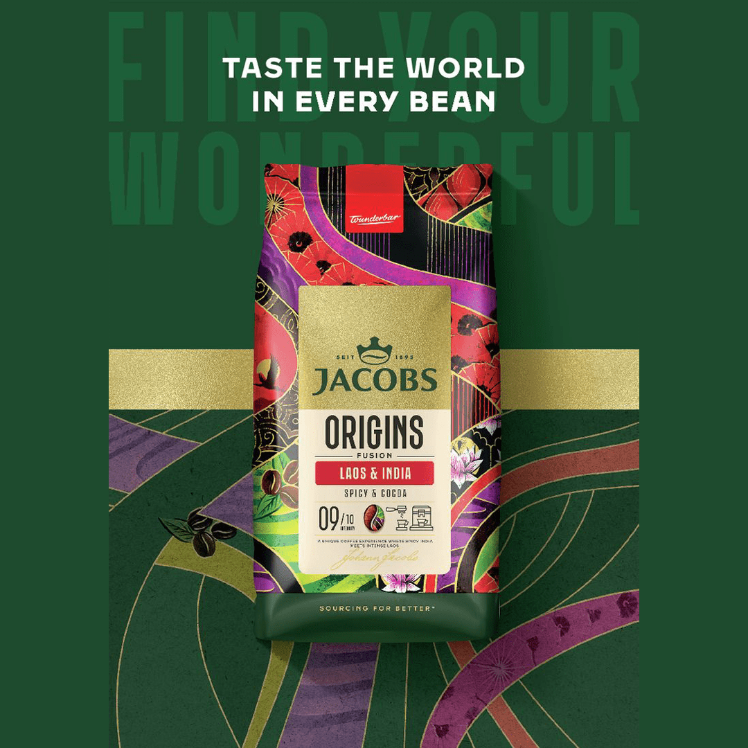 Jacobs Origins Fusion Laos & India 1Kg Coffee Beans - Image 4