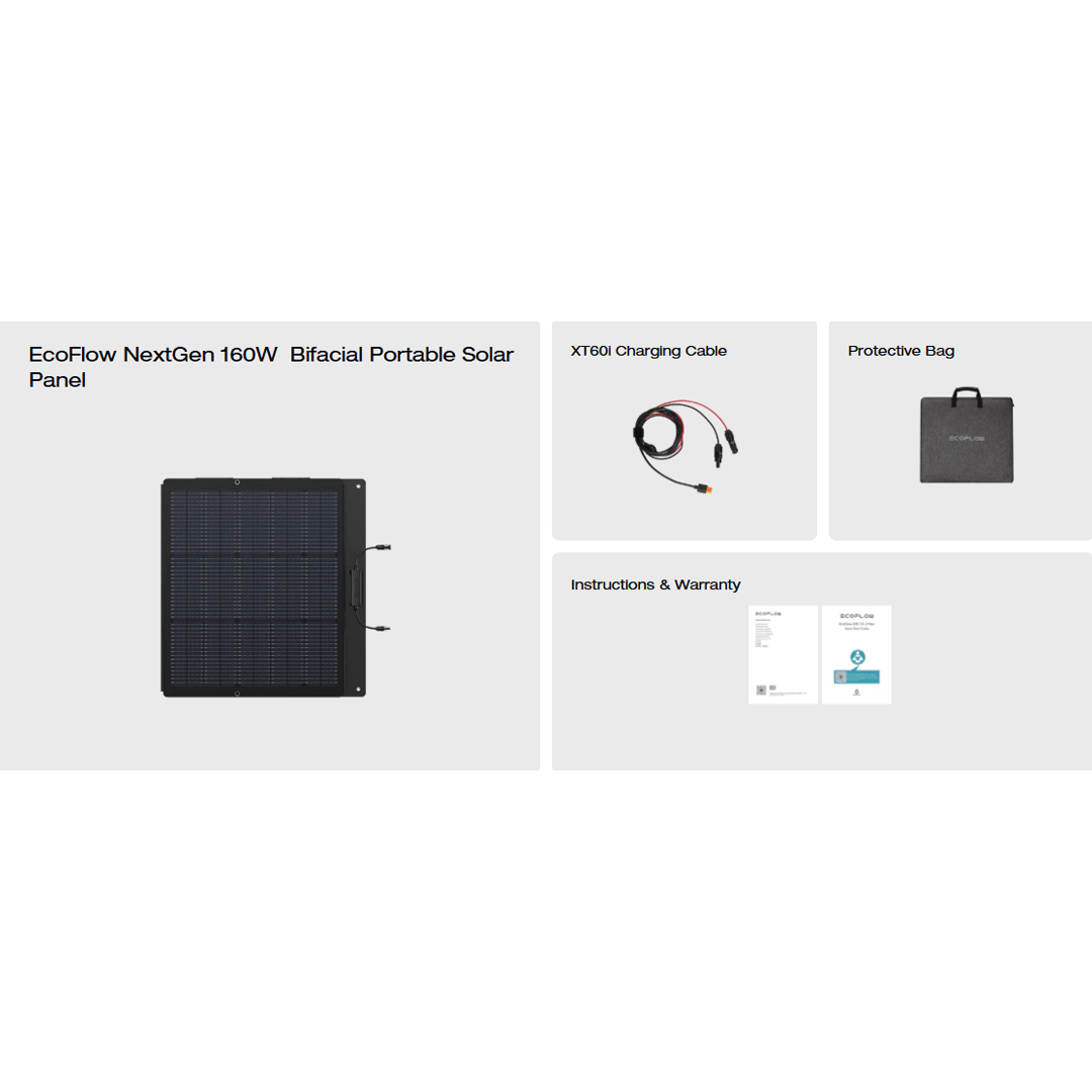 EcoFlow NextGen 160W Bifacial Solar Panel - Image 9